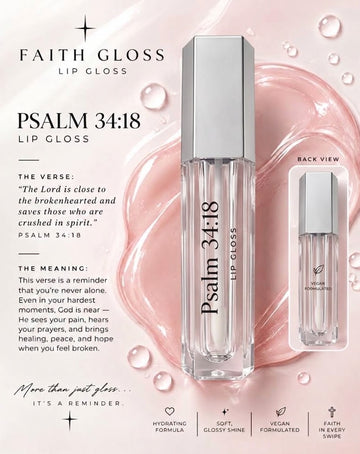Faith Lip Gloss, Non-Sticky Lip Gloss